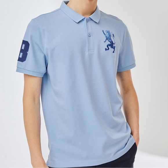 Giordano JR LION EMBROIDERY STRETCH POLO SHIRT - Picture 8 of 8